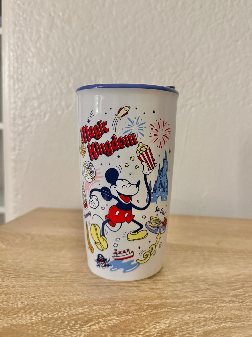 Limited Edition Disney Parks Magic Kingdom Porcelain Starbucks Tumbler